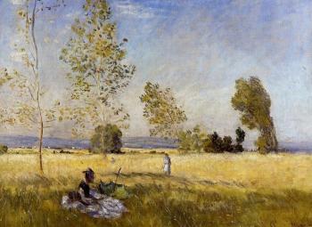 Claude Oscar Monet : Meadow at Bezons
